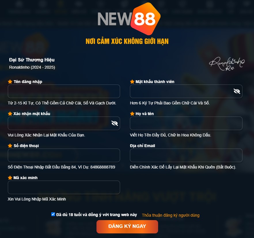 Đăng ký new88