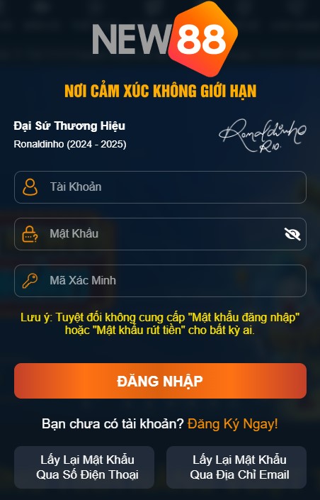 Đăng nhập New88