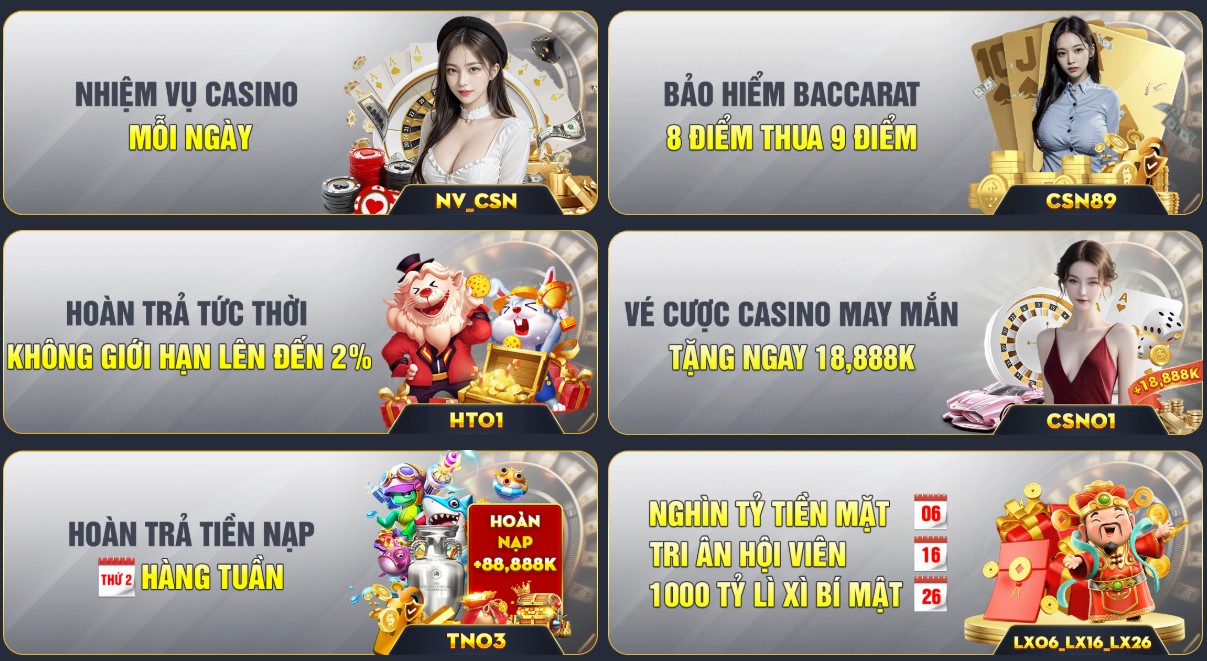 Khuyến mại sảnh casino New88